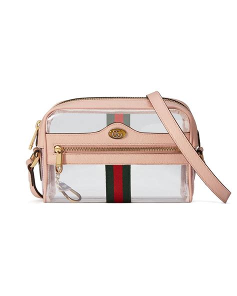 pvc gucci|gucci ophidia mini transparent bag.